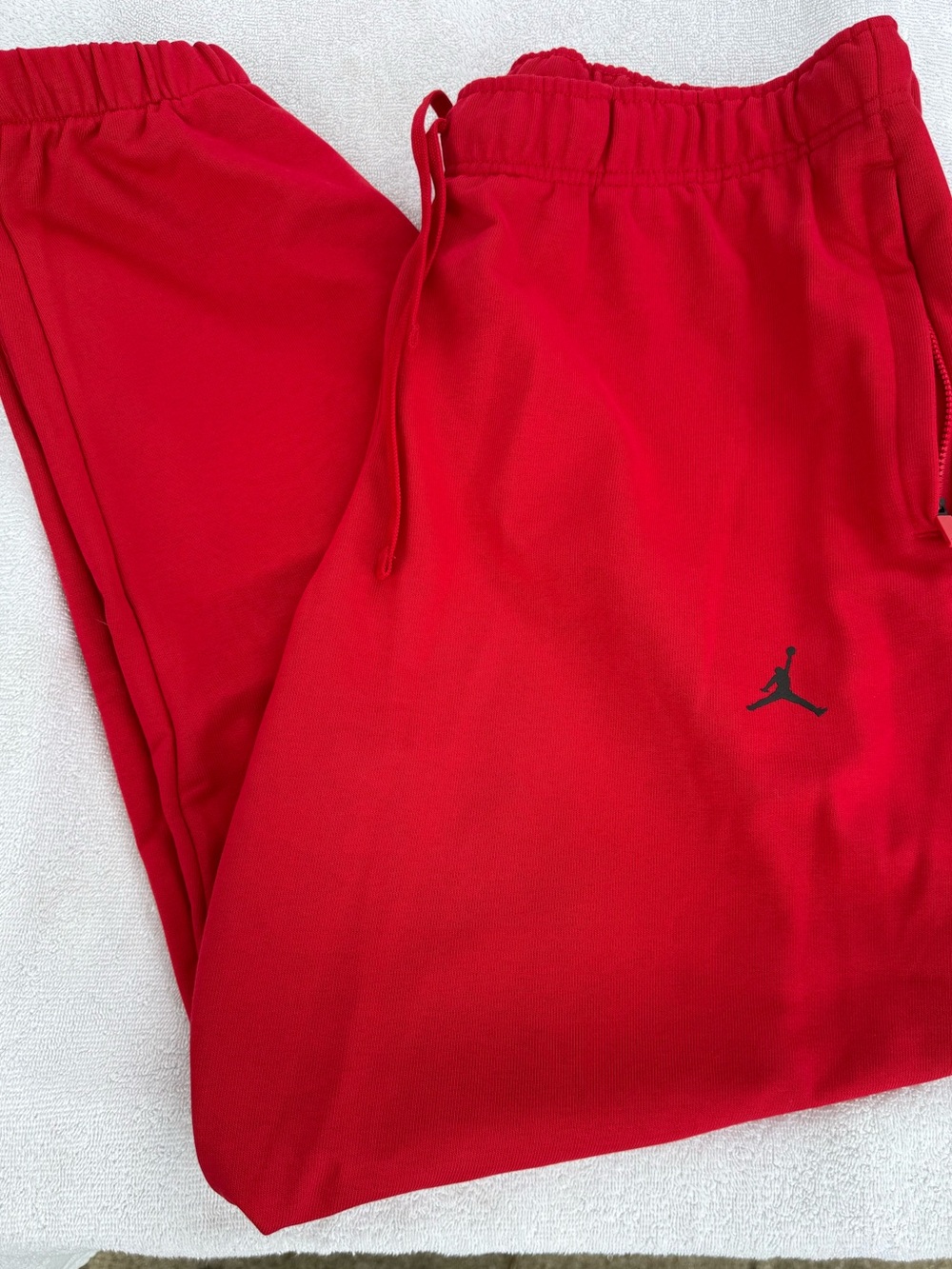 Jordan Men's Red Dri-Fit Athletic Track Pants, XL